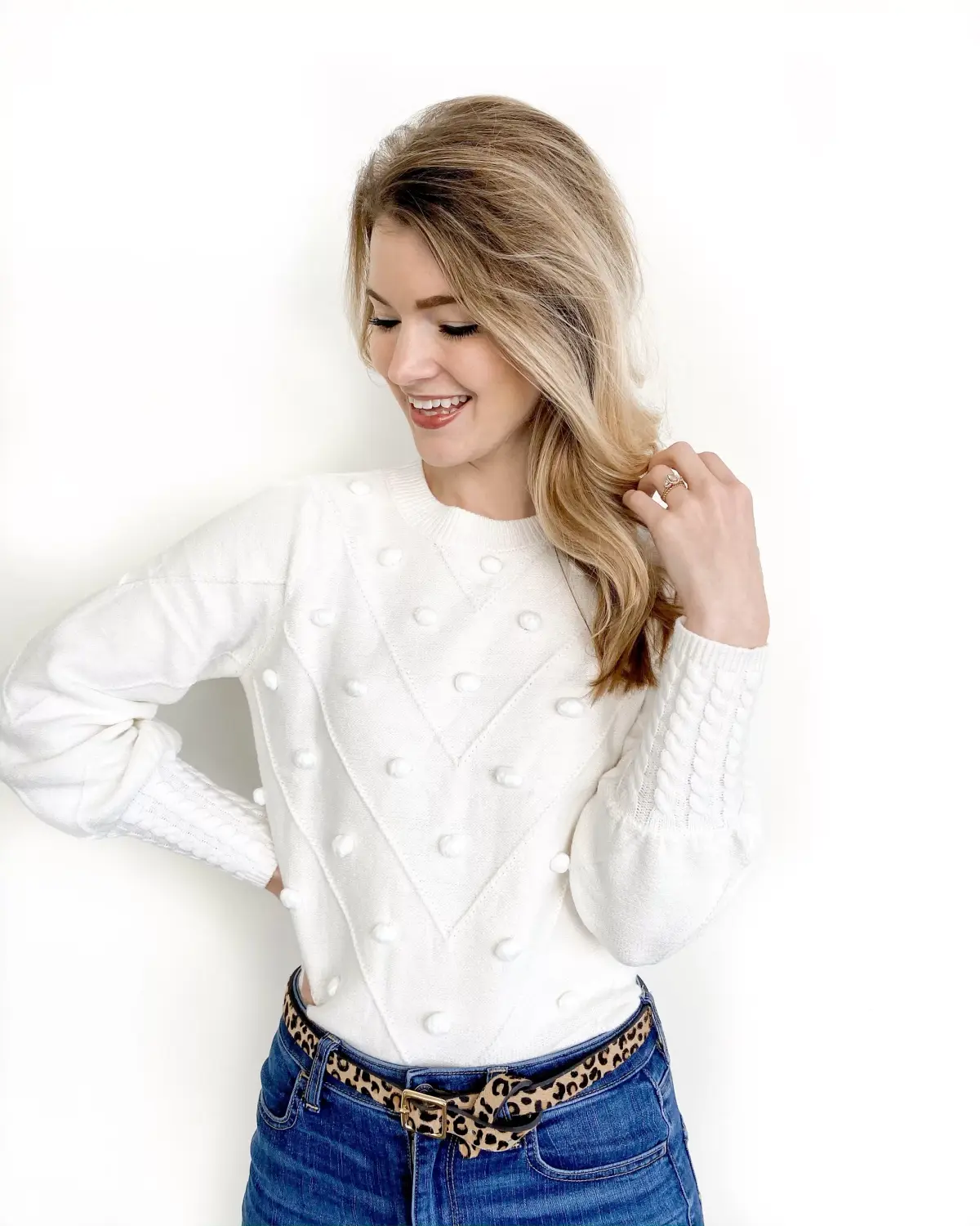 Shop Pom Sweater HERE. Shop Leopard Belt HERE. — Top 19 Sellers of 2019