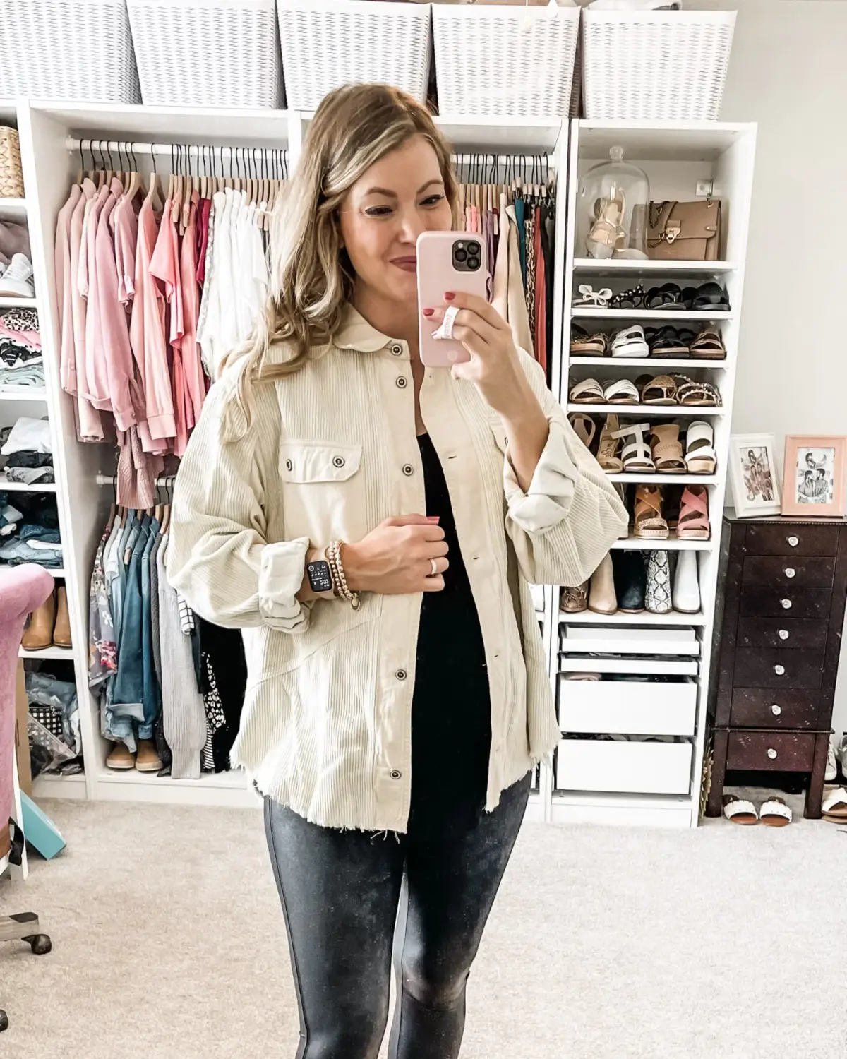 Pictured with Spanx Faux Leather Leggings and Amazon (non-maternity) tunic. — Nordstrom Anniversary Sale 2021: My Picks