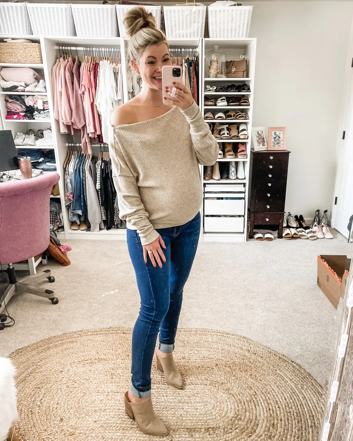 Pictured with Spanx Faux Leather Leggings and Amazon (non-maternity) tunic. — Nordstrom Anniversary Sale 2021: My Picks (11)
