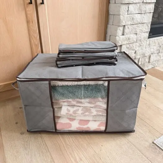 Get SIX of these giant storage bins for $11 🤯 They fit SO much — photo from Chloe Webb's Chloe's Closet post